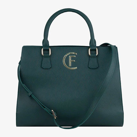 CRISTINAEFFE Grüne Kunstleder Damen Crossbody Tasche