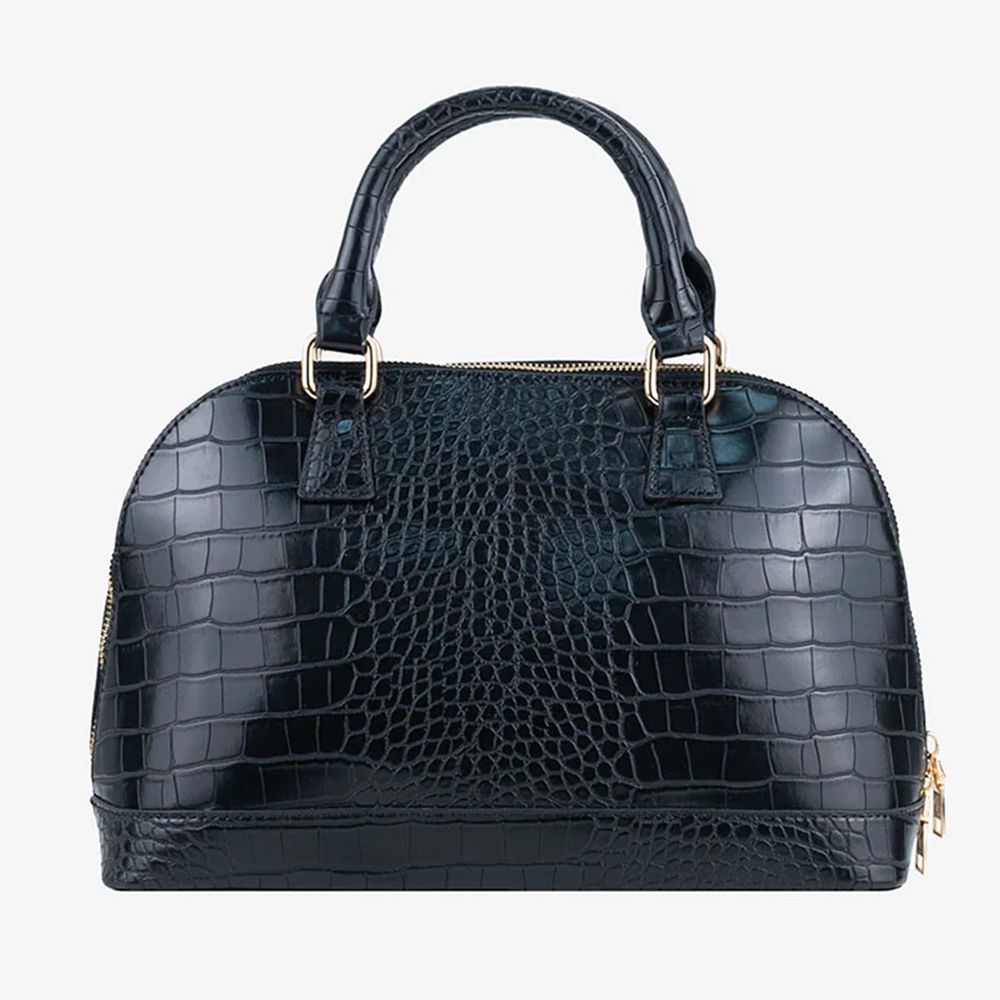 CRISTINAEFFE Black Faux Leather Women Handbag