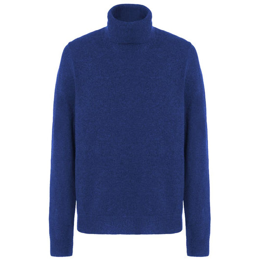 Malo Rollkragenpullover für Männer aus blauer Wolle