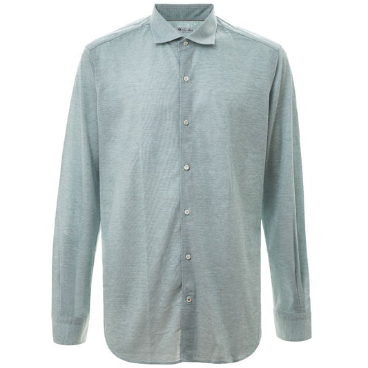 Loro Piana light blue cotton shirt