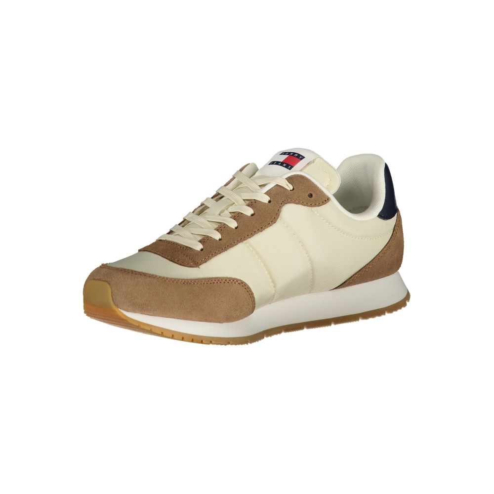 Tommy Hilfiger Beige Leder Herren Sneaker