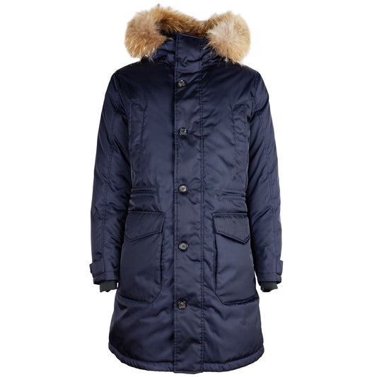 Add Blaue Nylon Herrenjacke