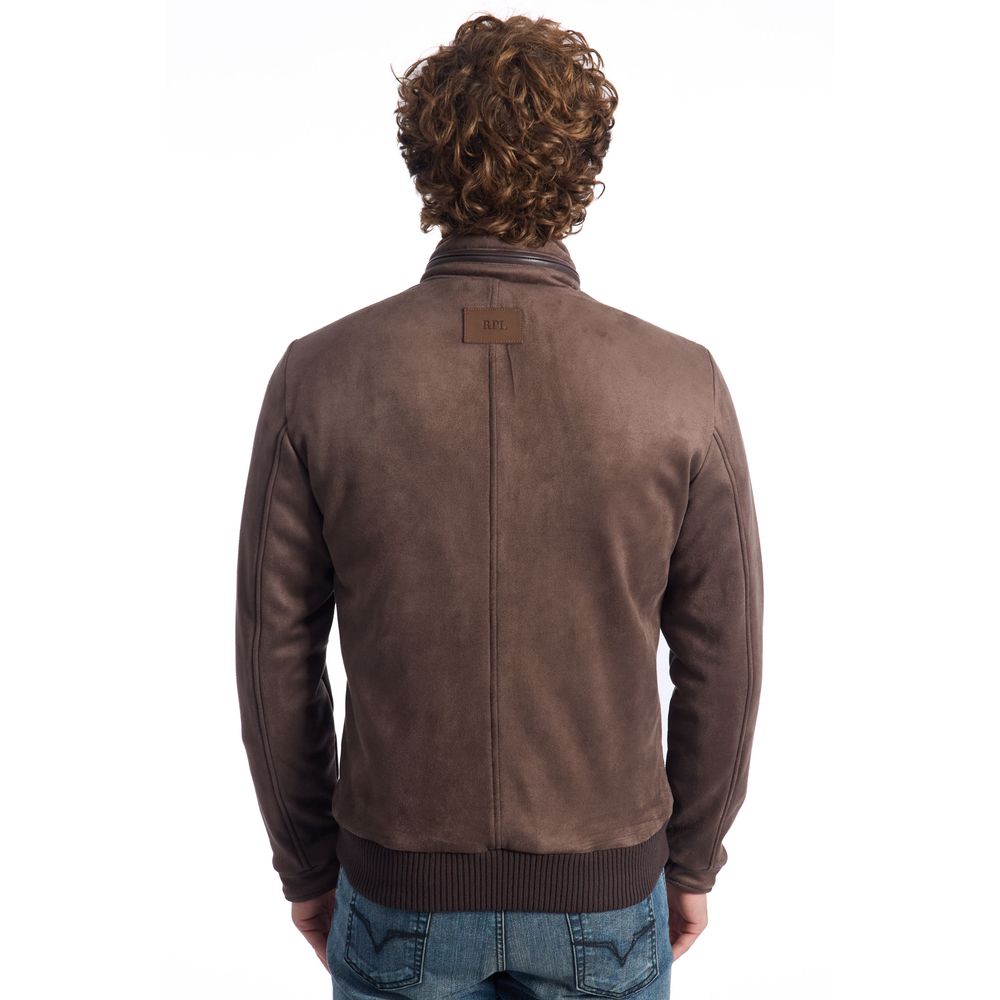 Roberto Pepe Luxury Brown Ecomontone Men's Jacket