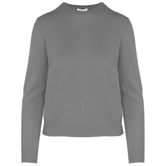 Malo Grauer Kaschmir-Pullover für Frauen