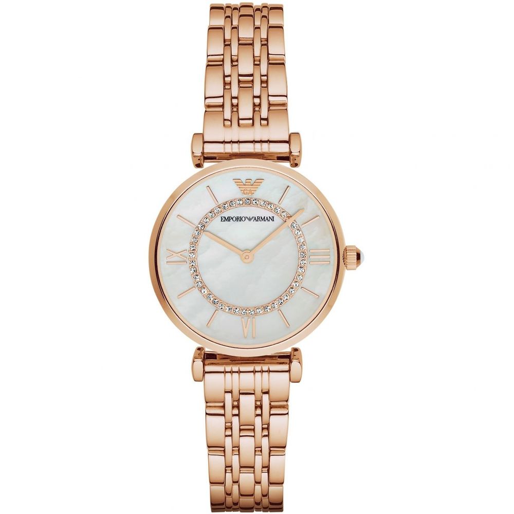 Armani Rose Gold Stahl Uhr