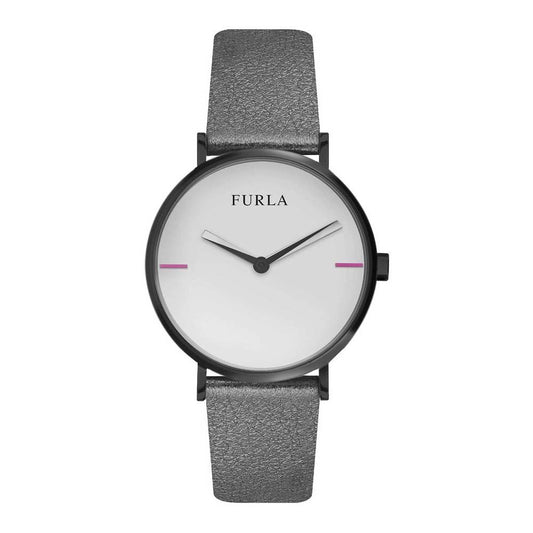 Furla Graue Lederuhr