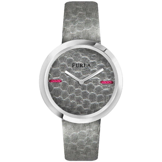 Furla Graue Lederuhr