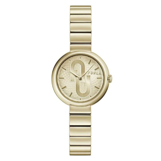 Furla gold stainless steel watch