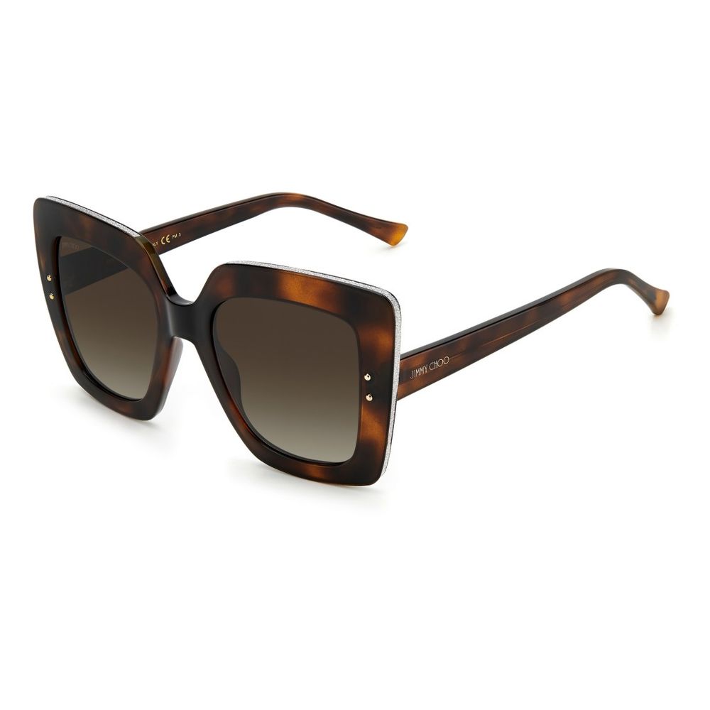 Jimmy Choo Brown Acetate aurinkolasit