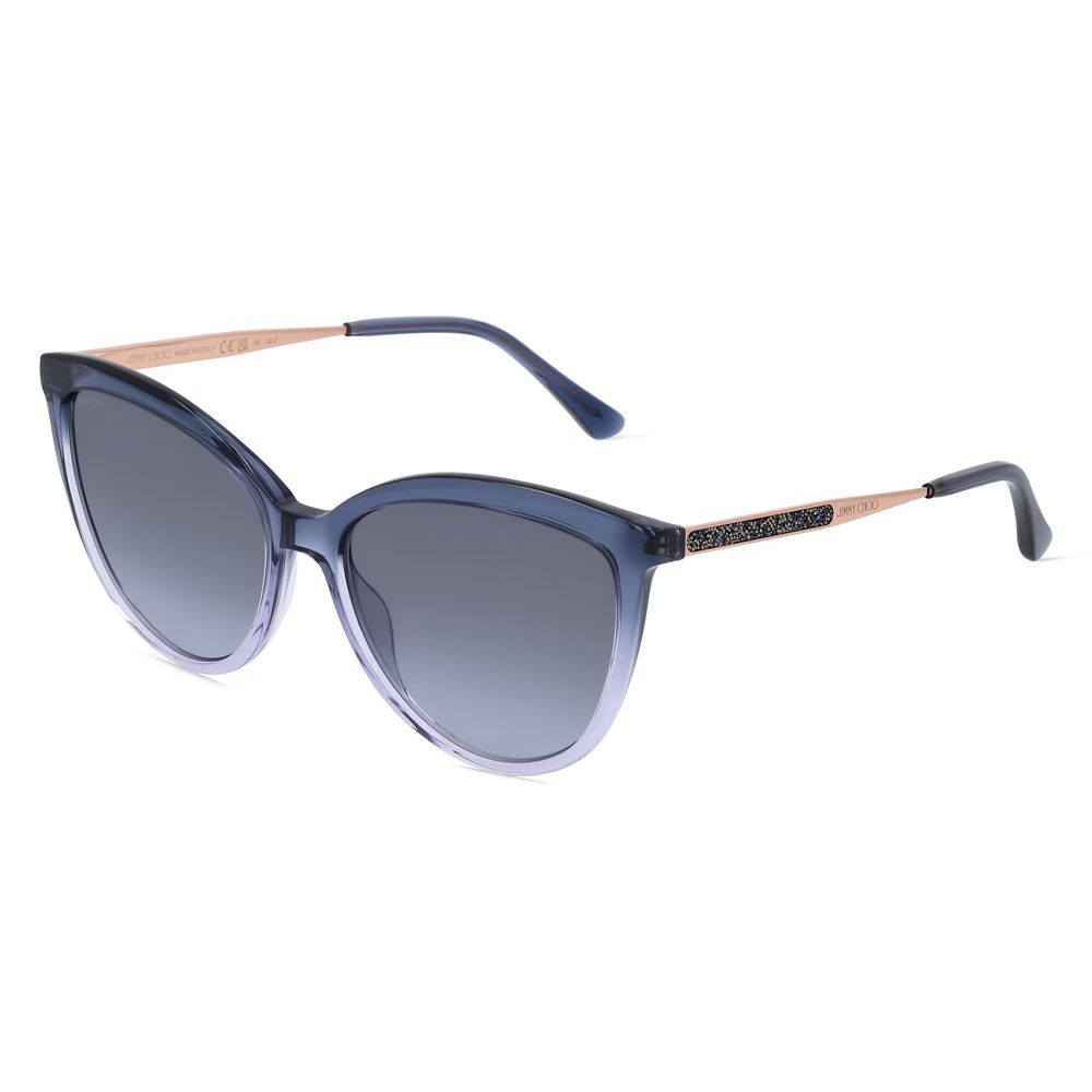 Jimmy Choo Blaue Metall-Sonnenbrille