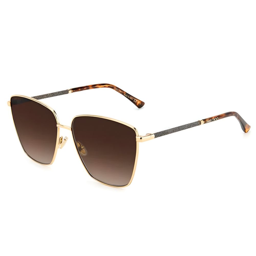 Jimmy Choo Goldene Metall-Sonnenbrille