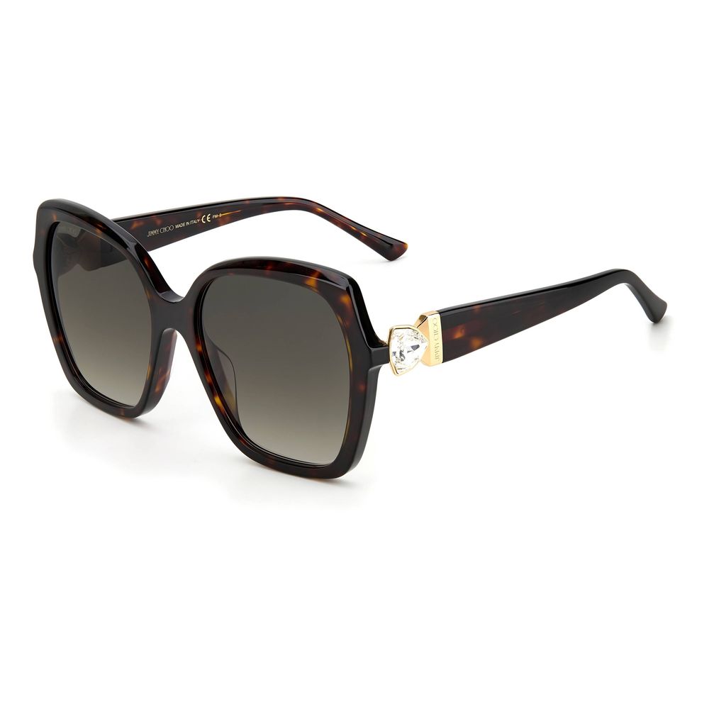 Jimmy Choo Brown Acetate aurinkolasit