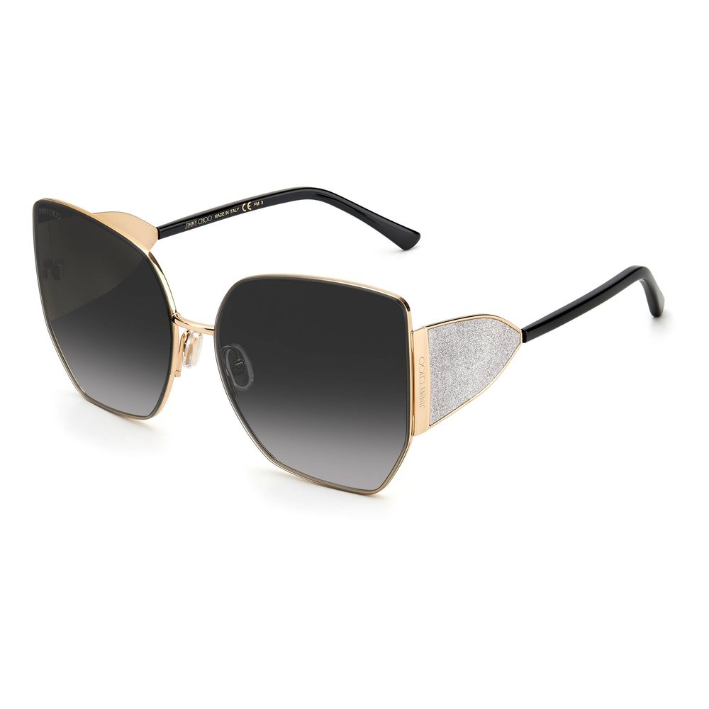 Jimmy Choo Goldene Metall-Sonnenbrille