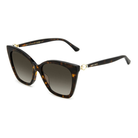 Jimmy Choo Brown Acetate aurinkolasit