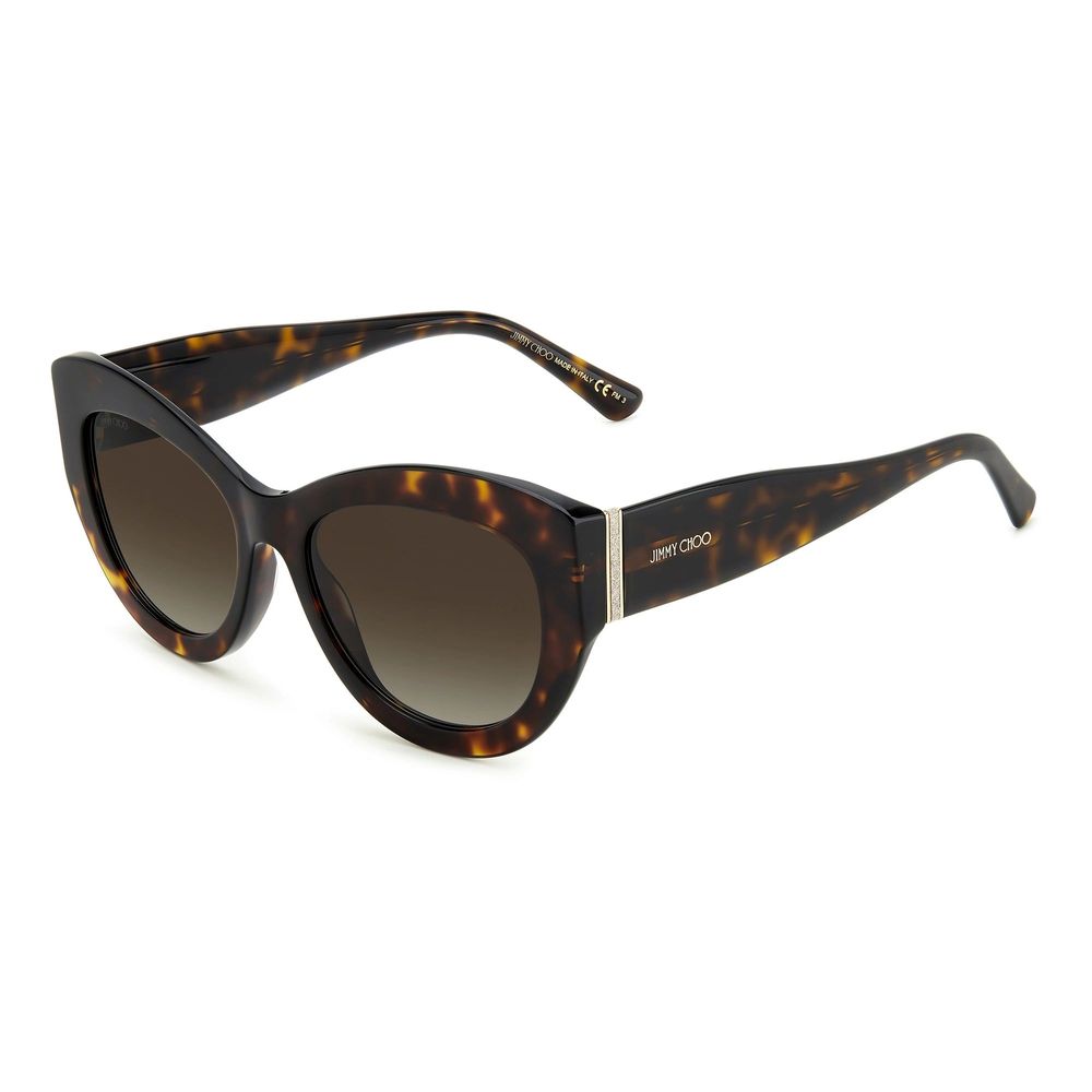 Jimmy Choo Braune Acetat-Sonnenbrille