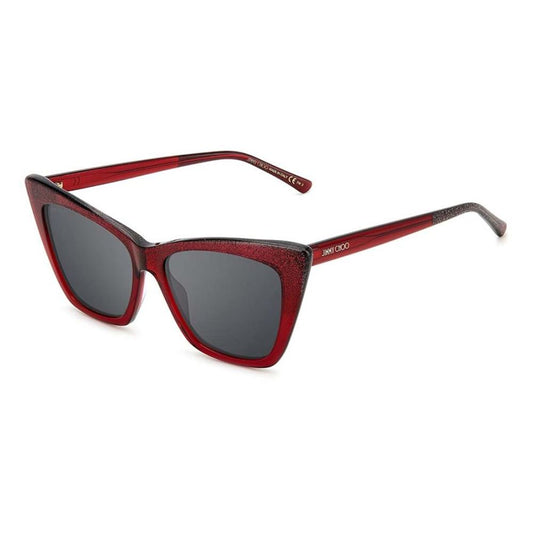 Jimmy Choo Rote Acetat-Sonnenbrille