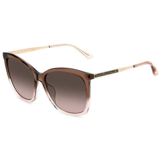 Jimmy Choo Brown Acetate aurinkolasit