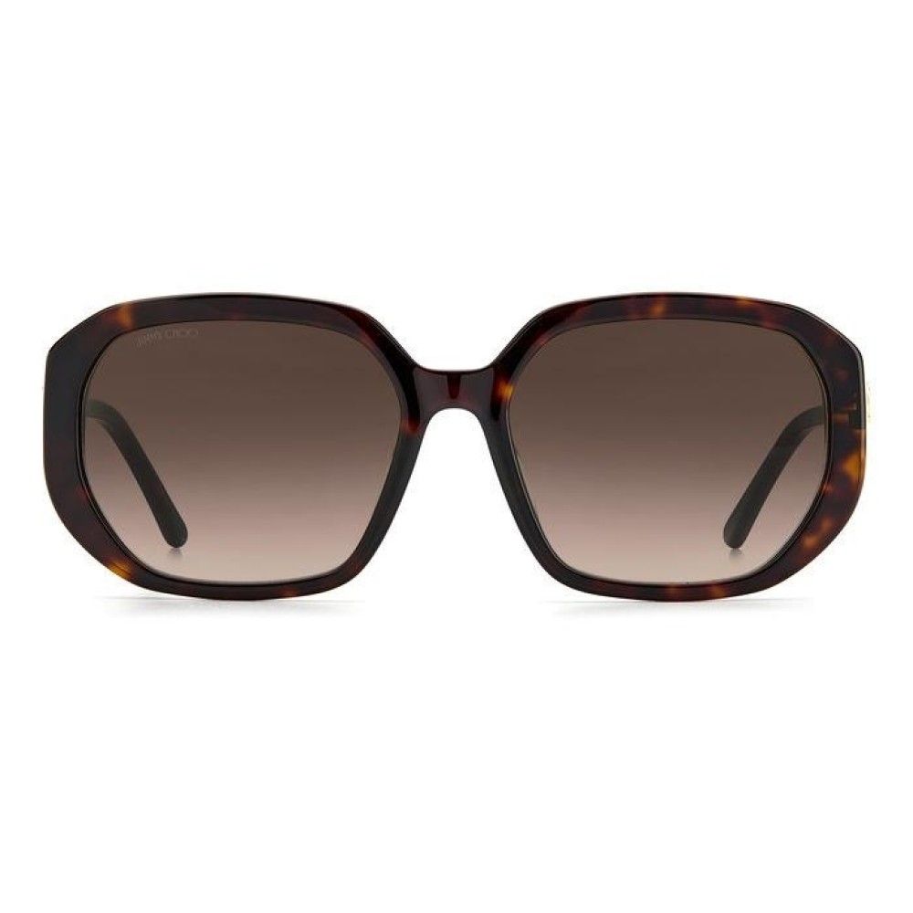 Jimmy Choo Braune Acetat-Sonnenbrille