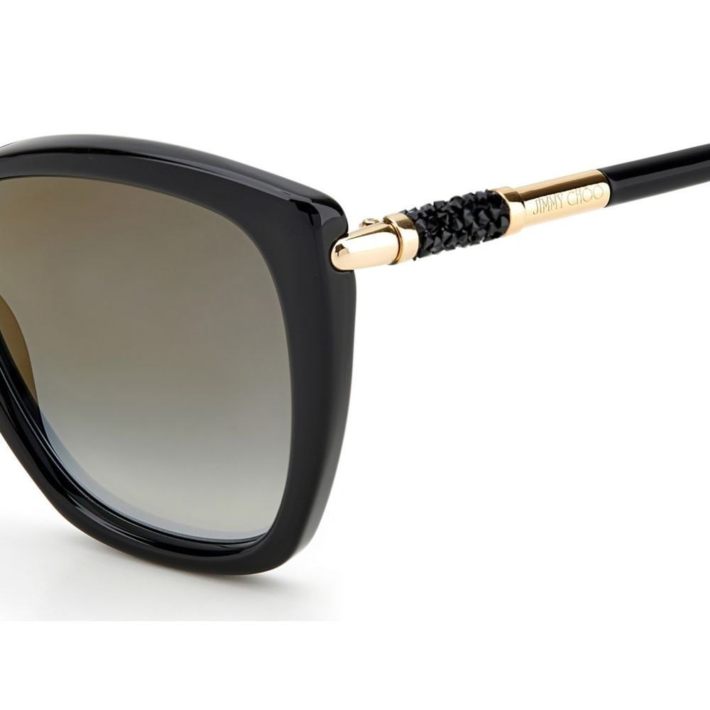 Jimmy Choo Schwarze Plastiksonnenbrille