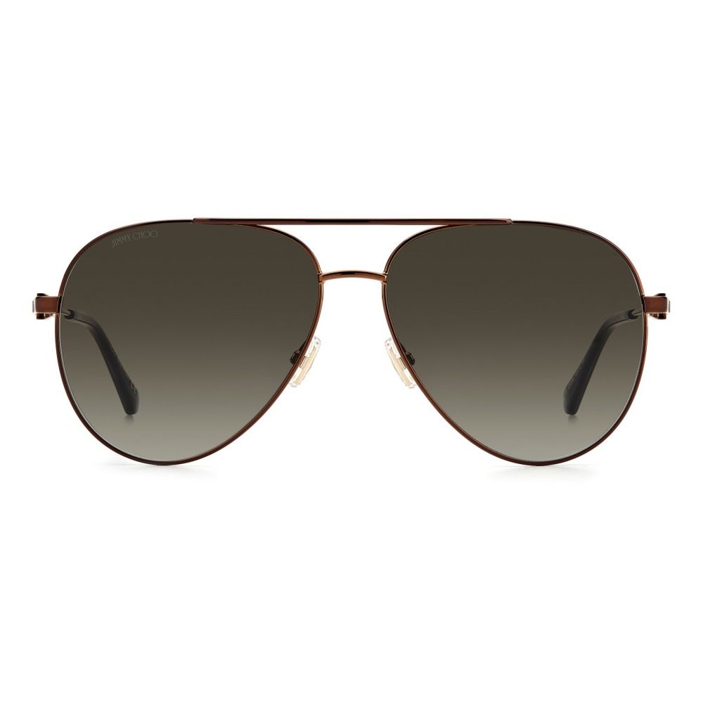 Jimmy Choo Braune Metall-Sonnenbrille