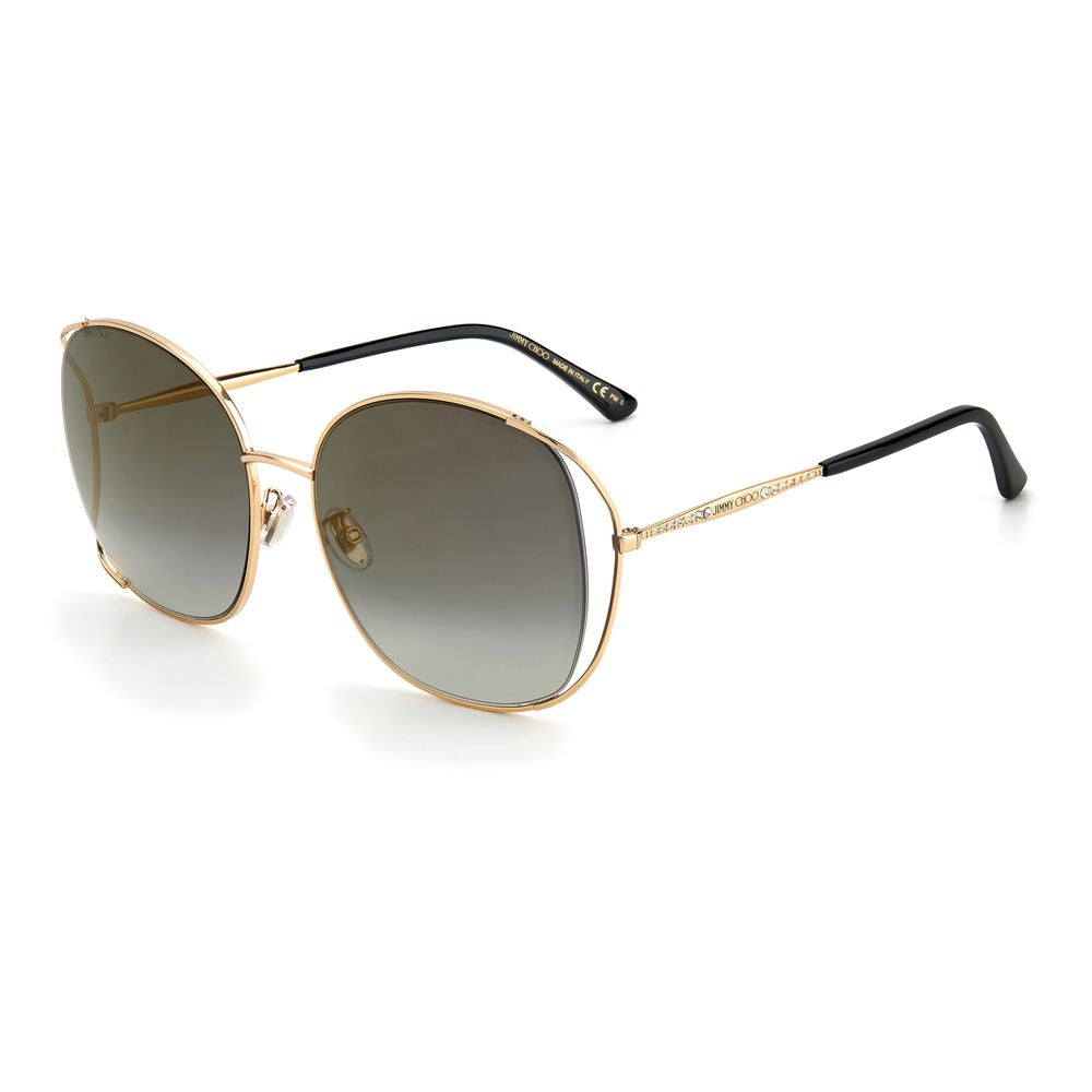 Jimmy Choo Roségoldene Metall-Sonnenbrille