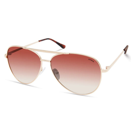 Guess Goldfarbene Metall-Sonnenbrille