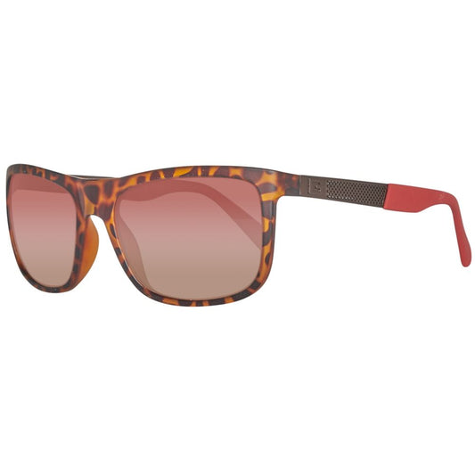 Guess Braune Sonnenbrille aus Metall und Kunststoff