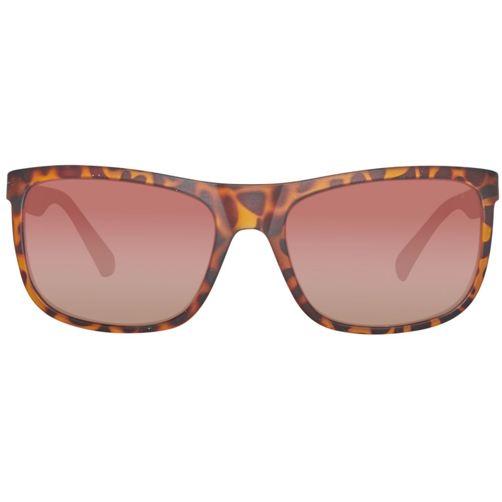 Guess Braune Sonnenbrille aus Metall und Kunststoff