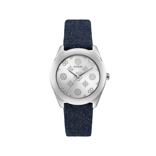 Guess Blaue Lederuhr