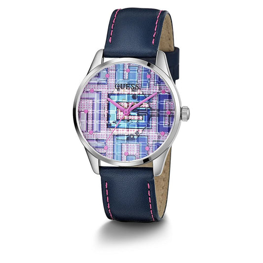 Guess Blaue Lederuhr