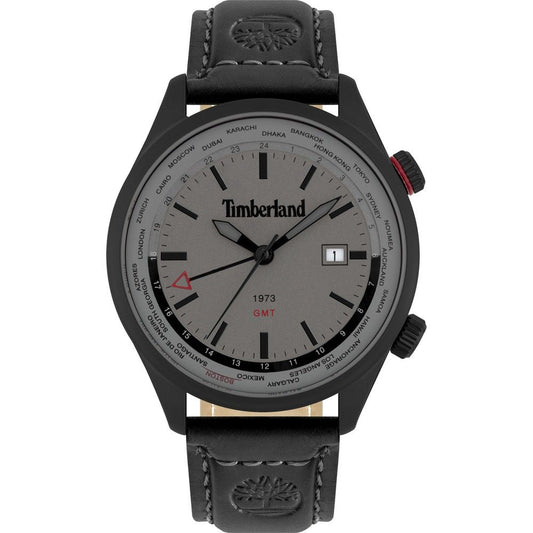 Timberland Schwarze Lederuhr