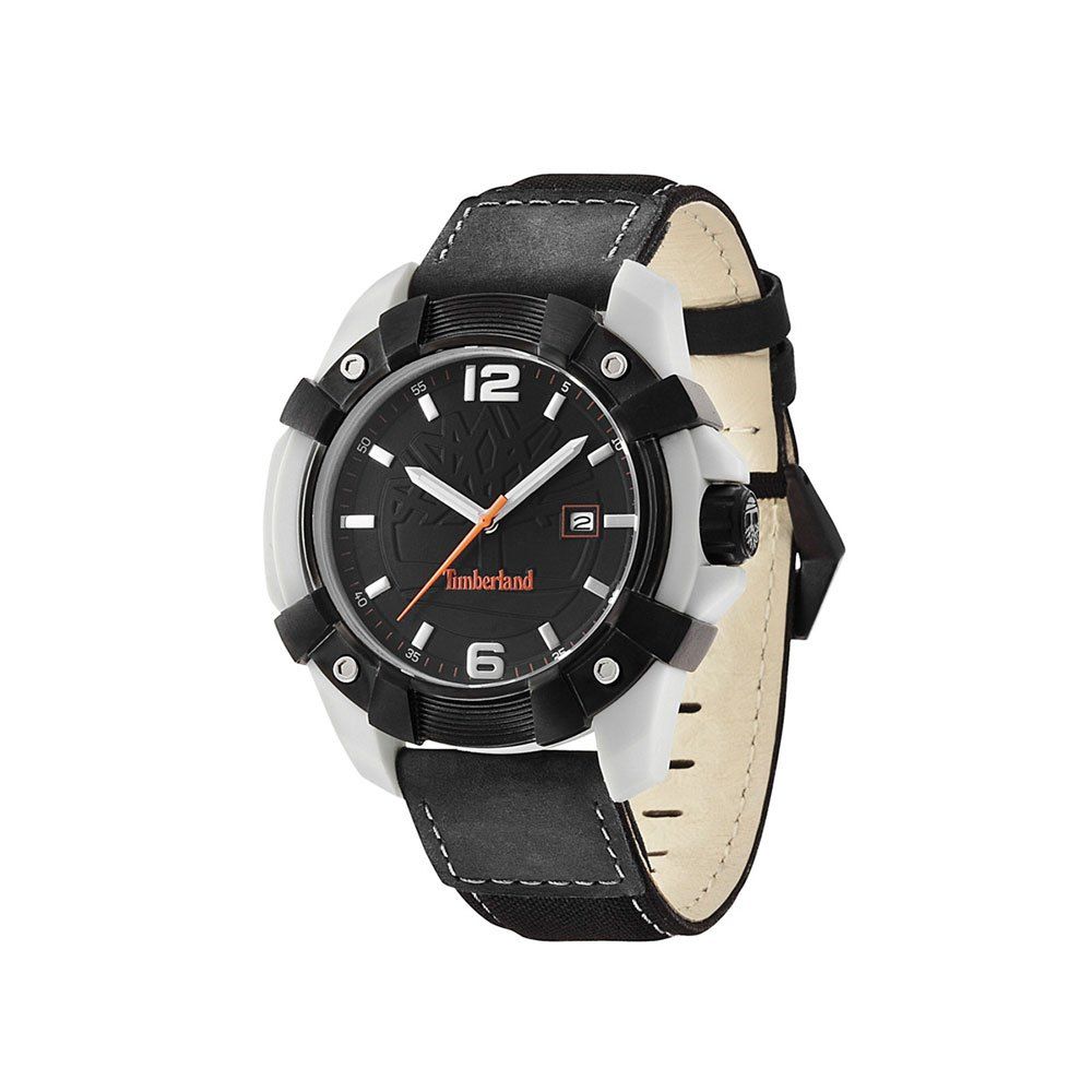 Timberland Schwarze Lederuhr