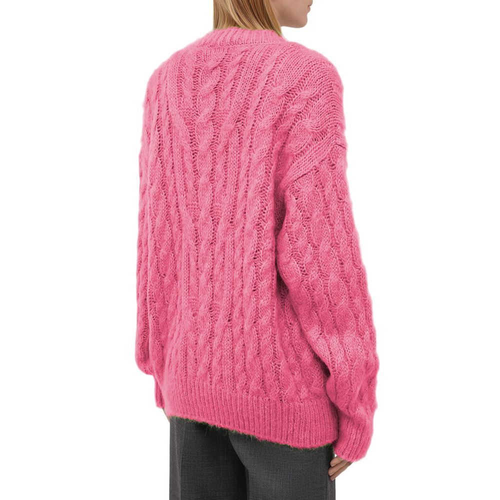 MSGM pink acrylic sweater