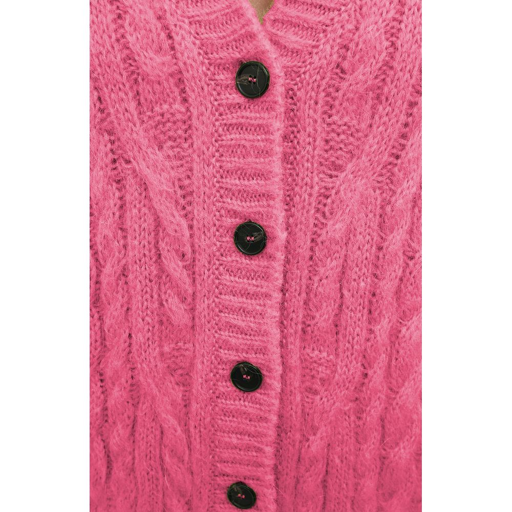 MSGM pink acrylic sweater