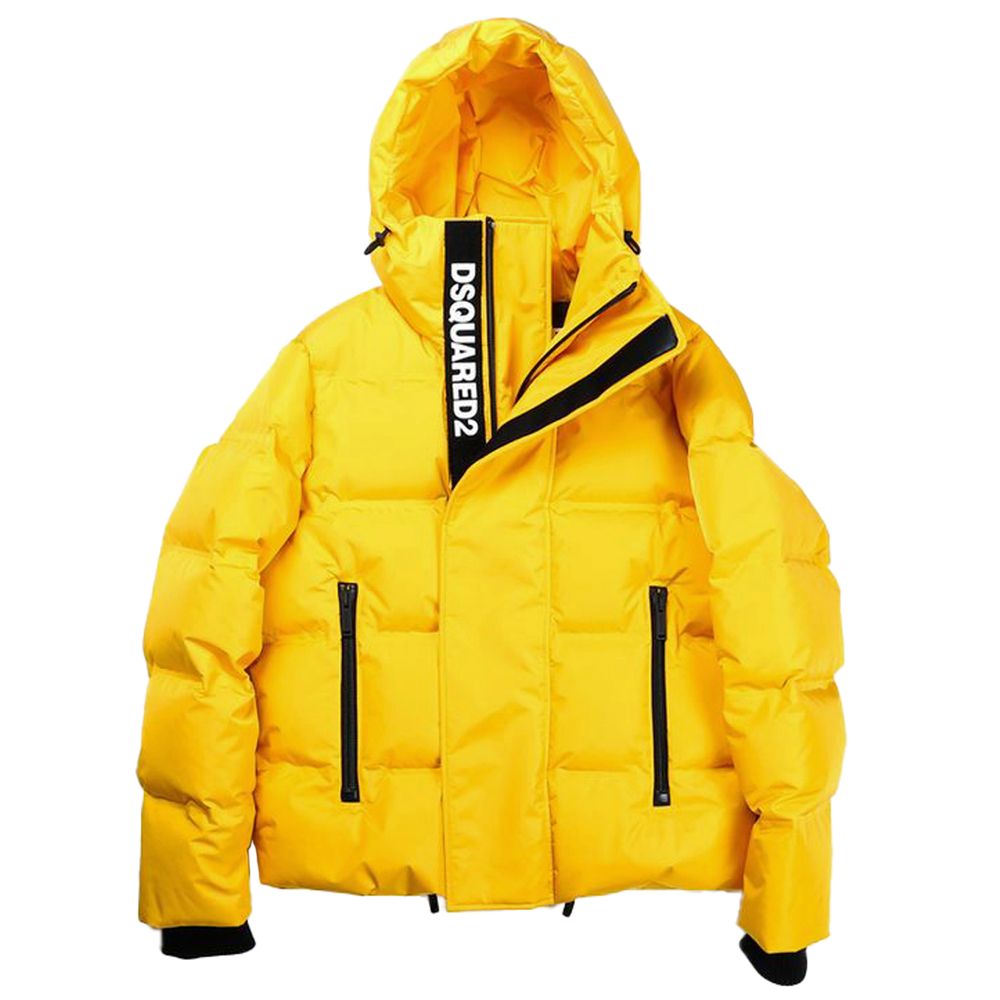 Dsquared² Gelbe Nylon Herrenjacke