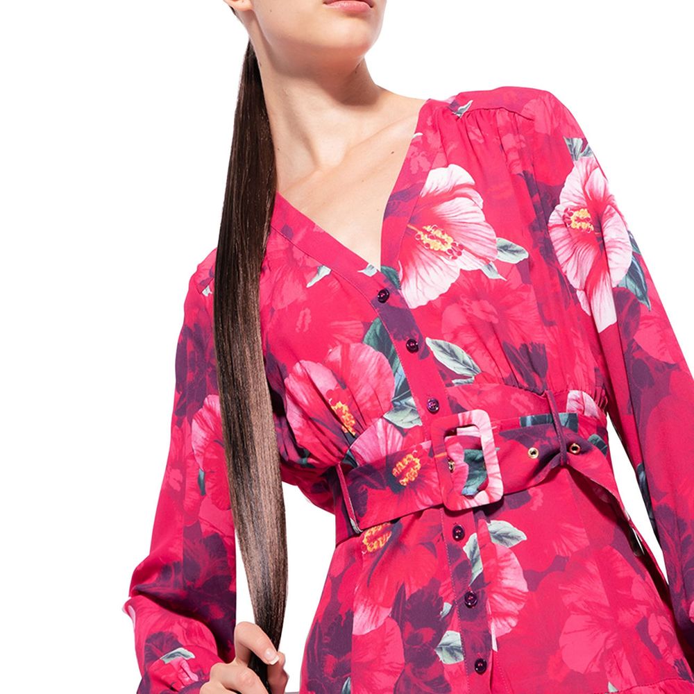 PINKO Fuchsia viscose dress