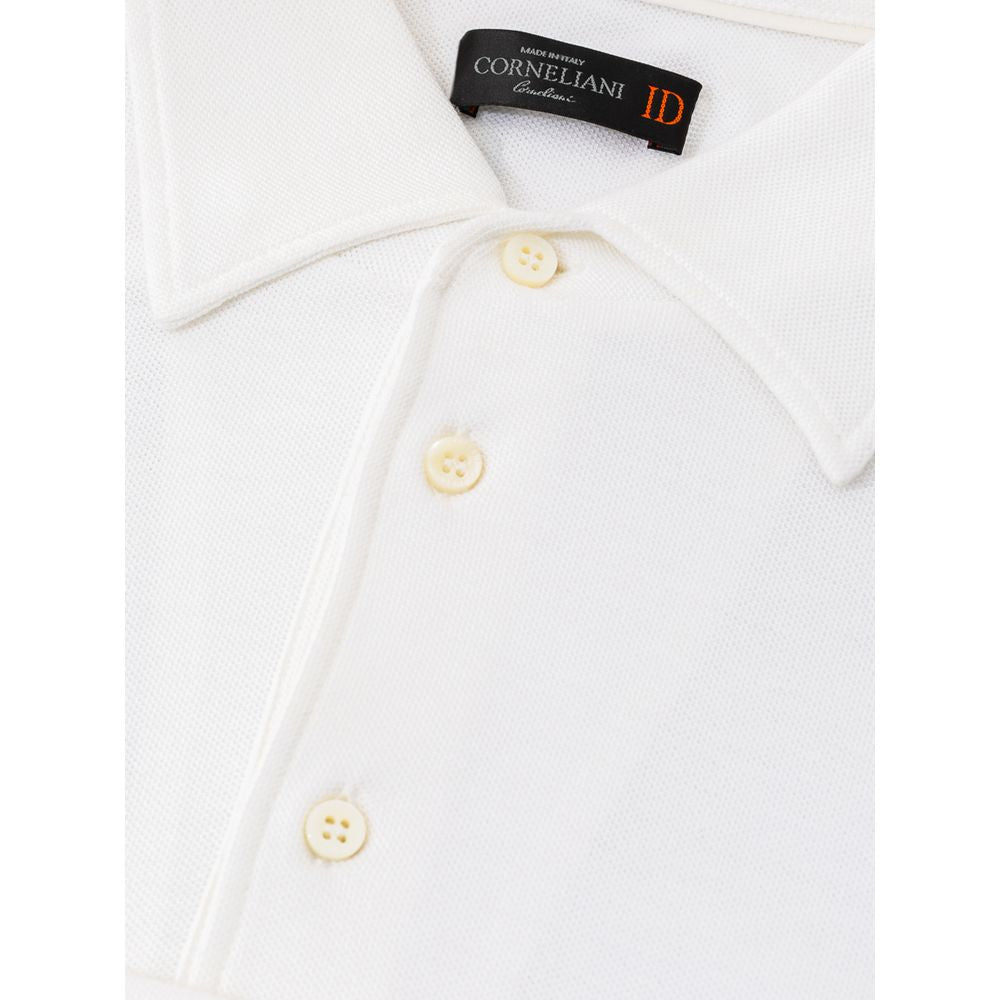 Corneliani Weißes Baumwoll-Poloshirt