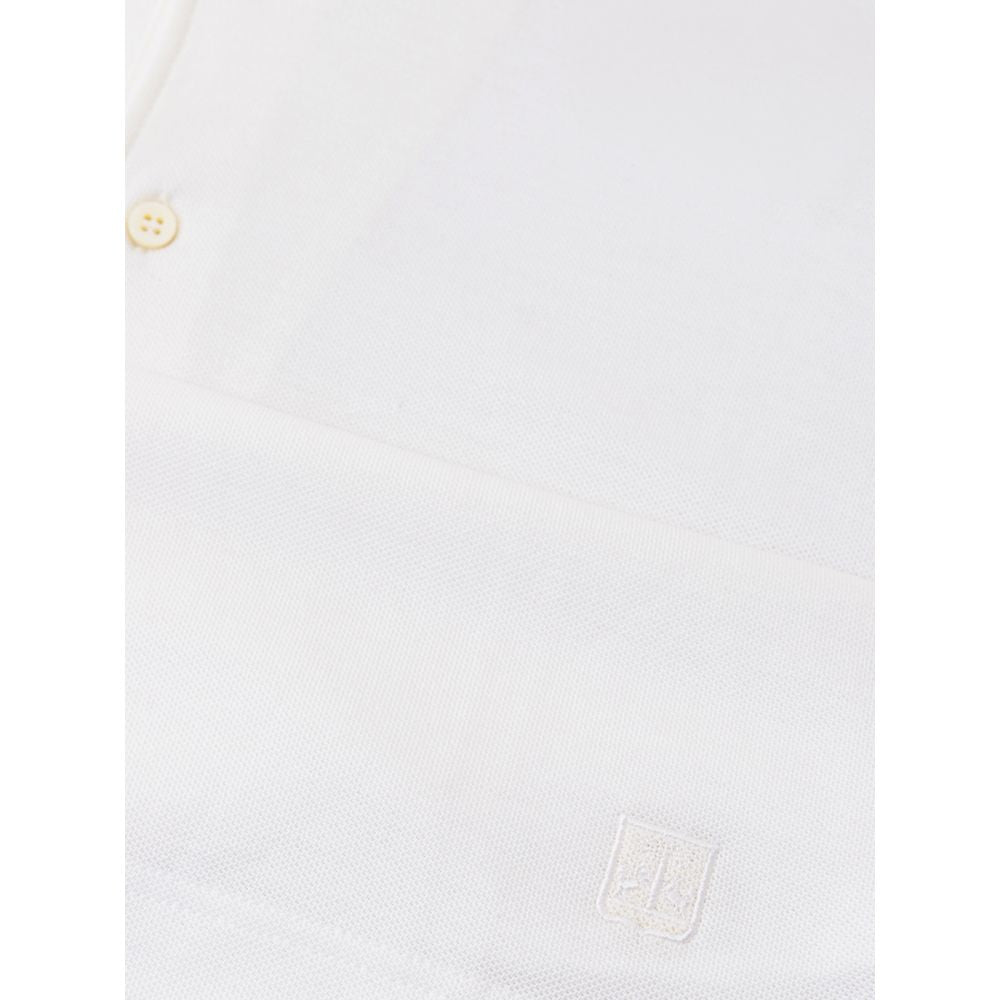 Corneliani Weißes Baumwoll-Poloshirt