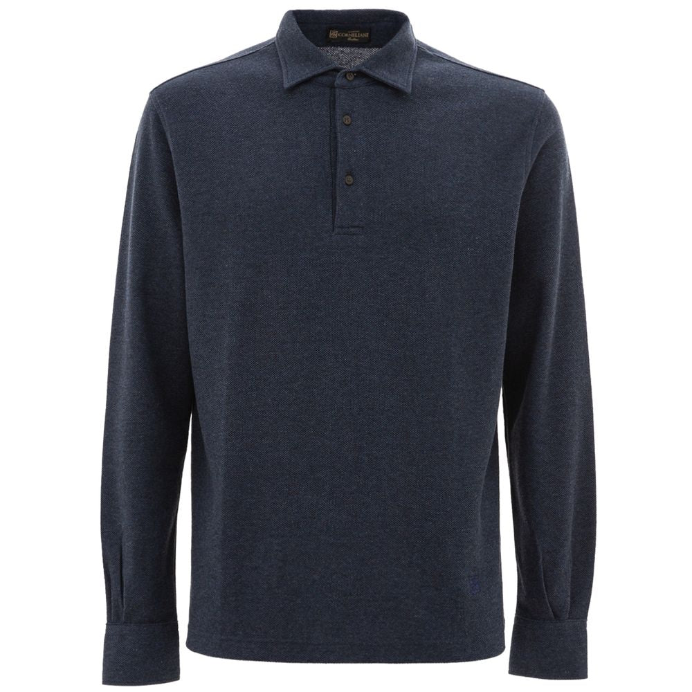 Corneliani Blaues Baumwoll-Poloshirt