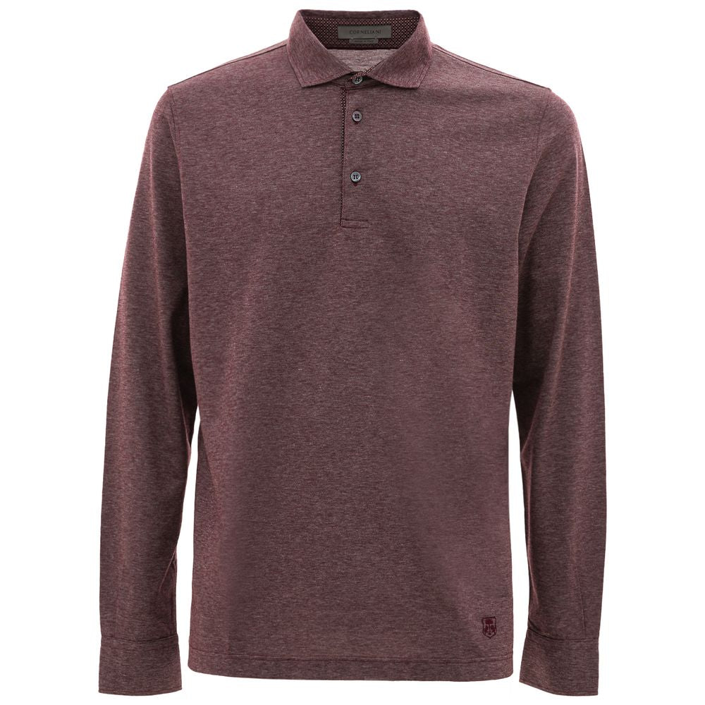 Corneliani Lila Baumwoll-Poloshirt