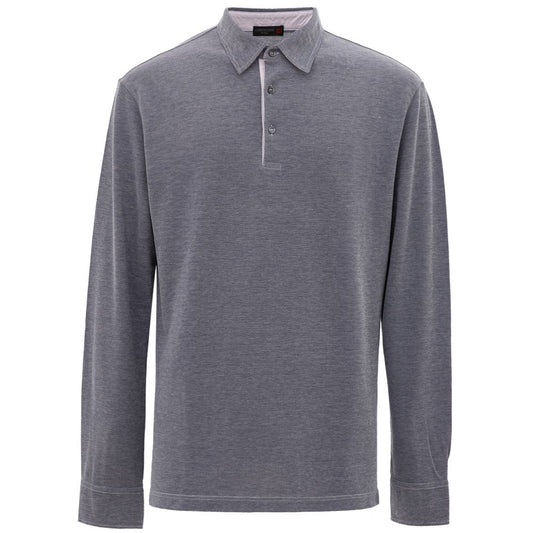 Corneliani Blaues Baumwoll-Poloshirt