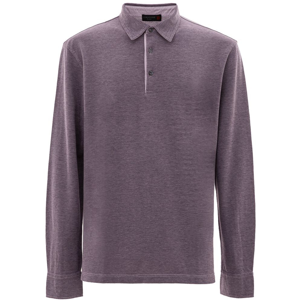 Corneliani Lila Baumwoll-Poloshirt