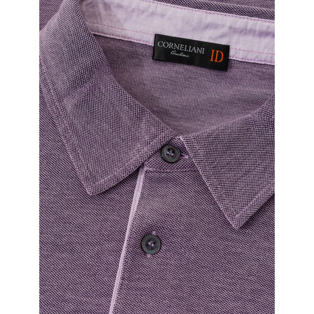 Corneliani Lila Baumwoll-Poloshirt