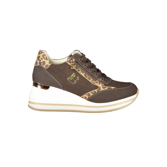 Laura Biagiotti Brauner Polyester Damen Sneaker