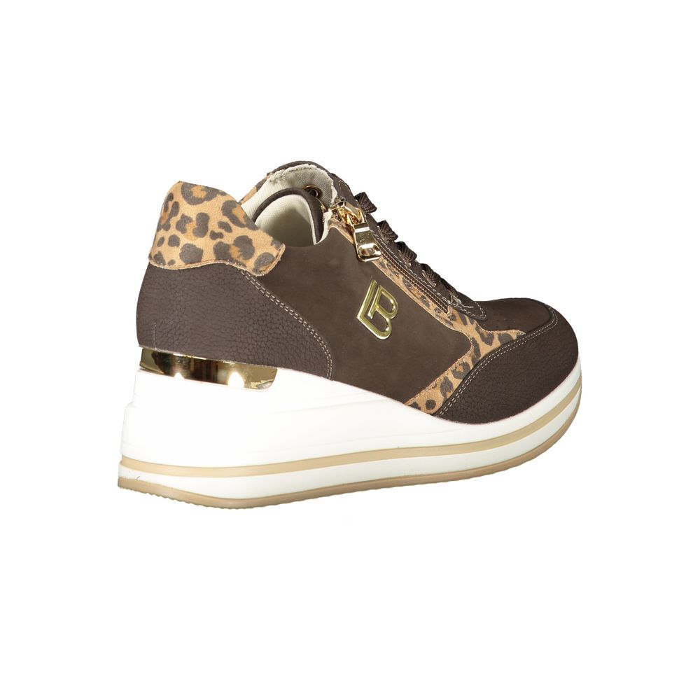 Laura Biagiotti Brauner Polyester Damen Sneaker