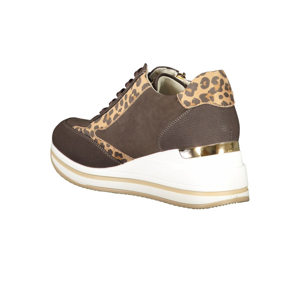 Laura Biagiotti Brauner Polyester Damen Sneaker