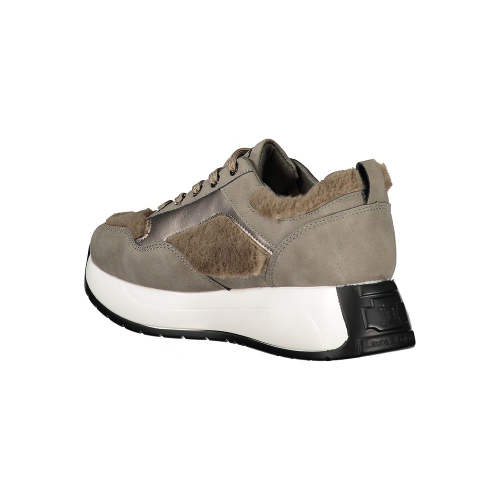 Laura Biagiotti Graue Polyethylen Damen Sneaker