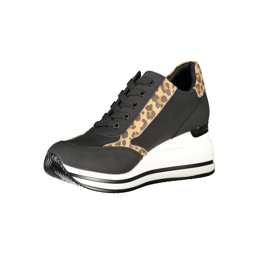 Laura Biagiotti Schwarzer Polyester Damen Sneaker