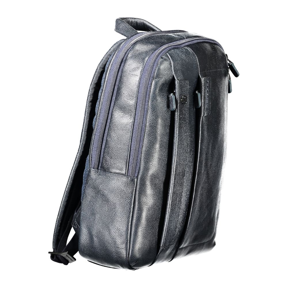 Piquadro Blauer Leder-Rucksack für Männer