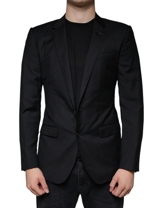 Dolce & Gabbana Schwarzer MARTINI Biene einreihiger Blazer